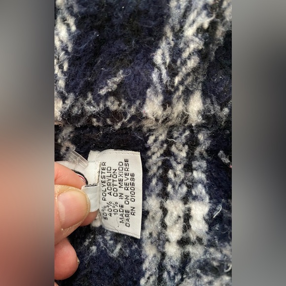 Rare Vintage Ron Jon Surf Shop Heavy Beach 1/4 Sweatshirt Zip Blue White XL - Picture 11 of 12